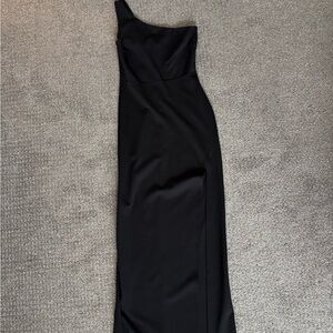Lulu's Chic Black One-Shoulder Dress